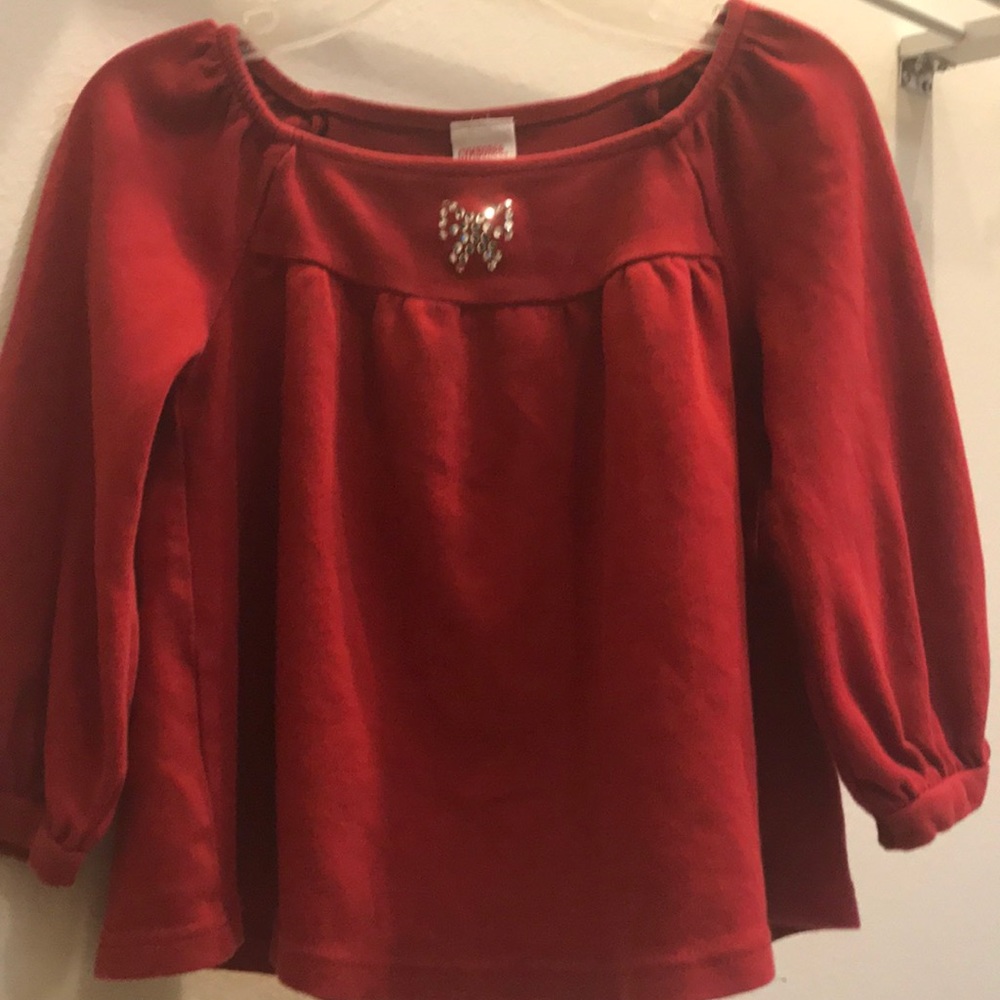 Gymboree Holiday Top with Sparkling Bow